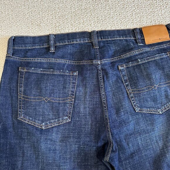 Lucky Brand 181 Relaxed Denim Jeans Size 44x30 Blue Straight Leg - Picture 5 of 12